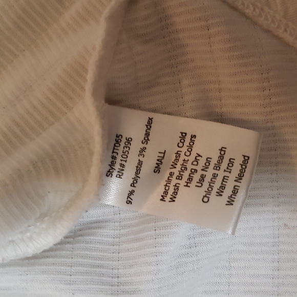 C'est Toi sleeveless top mesh ivory black y2k - Picture 6 of 6